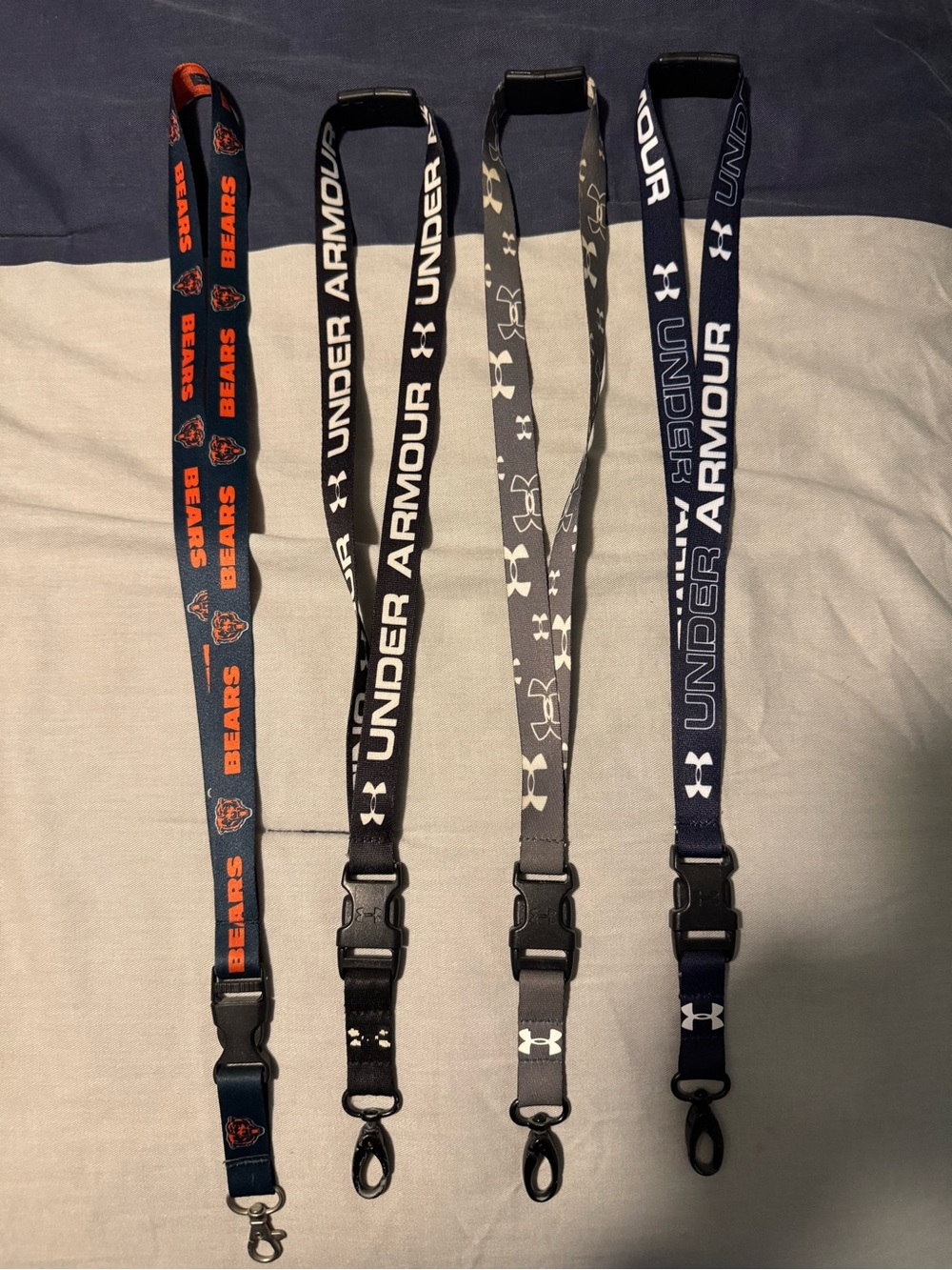Under Armour Men's Lanyard Set - Navy, Black, Gray, Orange